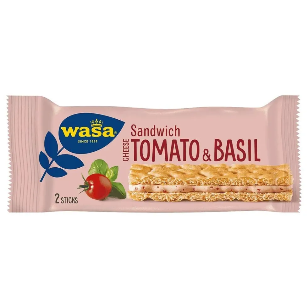 Wasa Sandwich Cheese Tomato & Basil Storpak