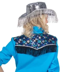 Western Blå Dame Kostume