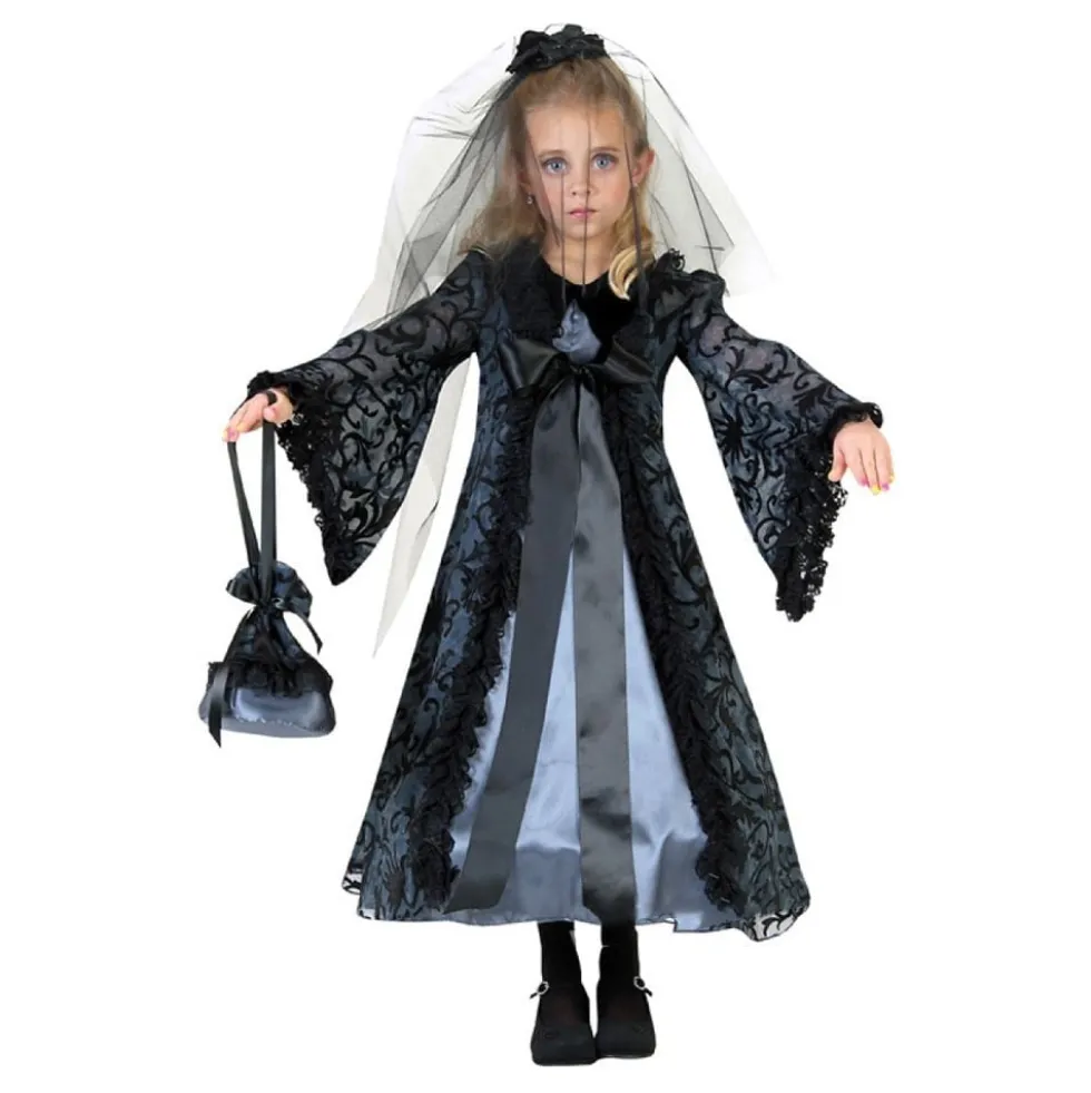Zombiebrud Børnekostume